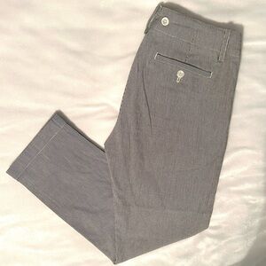 Ralph Lauren Rugby Y2K Seersucker Cotton Cropped Pants Women’s 0 preppy stripe